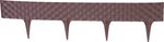 Palisád RattanPalisade, Hosszúság 2,40 m, sötétbarna, 3 db-os csomag, 820x95/200 mm, UV-álló