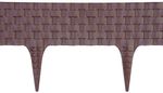 Palisád RattanPalisade, Hosszúság 2,40 m, sötétbarna, 3 db-os csomag, 820x95/200 mm, UV-álló