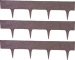 Palisade StonePalisade, L-2.37 m, dark brown, pack. 3 pcs, 790x95/200 mm, UV