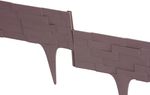 Palisád StonePalisade, Hosszúság 2,37 m, sötétbarna, 3 db-os csomag, 790x95/200 mm, UV-álló