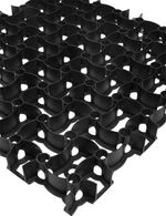 Mriežka zatrávňovacia GardenPUZZLE II, 500x500x40 mm, čierna, UV