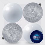 Ball MagicHome, 4 pcs, 10 cm, mix, silver, white, for Christmas tree