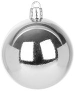 Ball MagicHome, 4 pcs, 10 cm, mix, silver, white, for Christmas tree