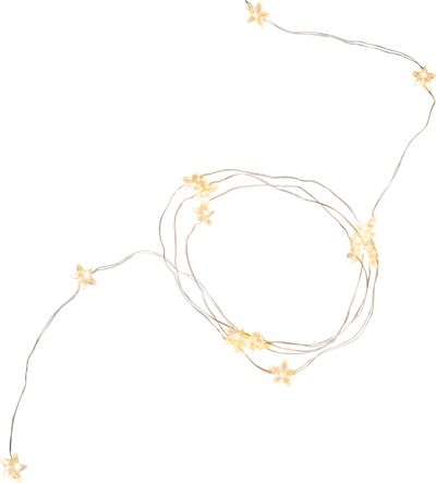 Lánc MagicHome Karácsony Twisted Stars 180S, 180x micro star LED meleg fehér, egyszerű világítás, 23