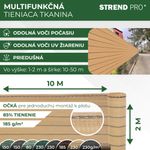 Shading Fabric GoldScreen WE, 2x10 m, UV, 185 g/m2, beige