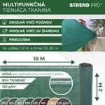 Tkanina tieniaca POPULAR.NET 2x10 m, HDPE, UV, 150 g/m2, 90% zelená