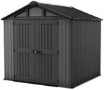 Házikó Keter STRONGHOLD 8X8, szürke, kerti, 254x228,6x220 cm