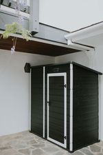 House Keter ESSENTIAL 6x4, dark grey, garden, 112x184x195 cm