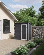 Domček Keter ESSENTIAL 6x4, tmavo-sivý, záhradný, 112x184x195 cm