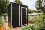 House Keter ESSENTIAL 6x4, dark grey, garden, 112x184x195 cm