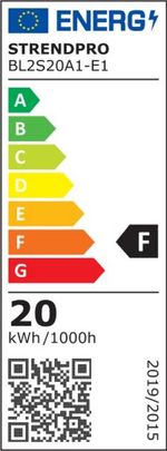 Reflektor Strend Pro Worklight SMD LED BL2-E1, 20W, 1600 lm, so stojanom, pracovný, kábel 2.5 m, IP65