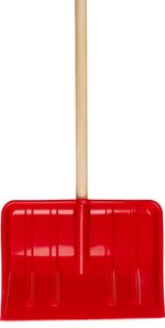 Snow Pusher BOBAS, children's, 285x210x850 mm, PVC, with wooden D-handle, assorted colors