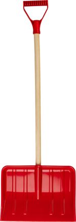 Snow Pusher BOBAS, children's, 285x210x850 mm, PVC, with wooden D-handle, assorted colors