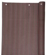 Belátásgátló Polyratan 77, 0,9x3 m, UV, 800 g/m2, barna-fekete, erkély árnyékoló, fűzőlyukakkal