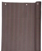 Privacy screen Polyratan 77, 0.9x3 m, UV, 800 g/m2, brown-black, for balcony, with eyelets