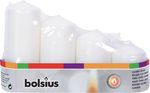 Candles Bolsius Pillar Advent, Christmas, white, 48 mm 60/80/100/120 mm, pack of 4 pcs