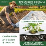 Kerti textília B1106, 3,2x10 m, nem szőtt, 17 g/m, fehér