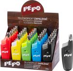 Öngyújtó PE-PO®, teleszkópos, gázos, Sellbox 25 db