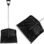 Snow Pusher ANSNOW P9, 435x390 mm, plastic, with ALU handle, mixed colors, assembled