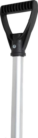 Snow Pusher ANSNOW P9, 435x390 mm, plastic, with ALU handle, mixed colors, assembled