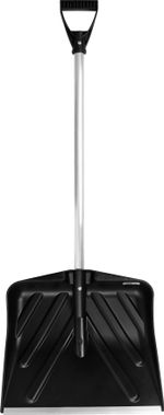 Snow Pusher ANSNOW P9, 435x390 mm, plastic, with ALU handle, mixed colors, assembled
