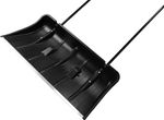 Snow shovel ANSNOW F9, 780x420 mm, with handle, with two wheels