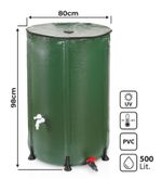 Barrel Strend Pro CRB50, 500 lit, collapsible, for rainwater, with valve, tank