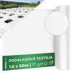 Textília Garden B4404 1,6x50 m, netkaná, 17 g/m, biela, rolka
