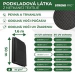 Textília Garden B4406 1,6x50 m, netkaná, 50 g/m, 3% UV čierna rolka