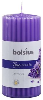Gyertya Bolsius Pillar True Scents, 120/60 mm, henger alakú, illatos, levendula