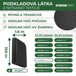 Textília Garden B4407 1,6x100 m, netkaná, 50 g/m, 3% UV čierna rolka