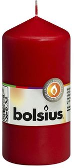 Candle Bolsius Pillar, 120/60 mm, Christmas, pillar, red