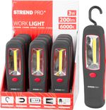 Munkalámpa Strend Pro Worklight CWL1041, COB LED 200 lm, 3xAA, munka, mágnes, csomag 12 db