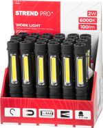 Worklight Strend Pro CWL1046, COB LED 100 lm, 3xAAA, work, magnet, Sellbox 24 pcs