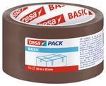 Szalag tesa® BASIC, csomagoló, ragasztó, barna, 48 mm, Hossz: 50 m