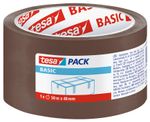 Tape tesa® BASIC, packaging, adhesive, brown, 48 mm, L-50 m