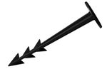 Cövek GardenPEG, földbe, 100/25 mm, műanyag rögzítőhegy, csomag 50 db