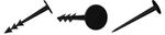 Ground Peg GardenPEG 100/25 mm, plastic tip for fastening, pack of 50 pcs