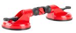 Glass holder Strend Pro CU682, suction, 2-cup, 127 mm, 115x370 mm, adjustable angle