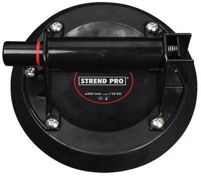 Suction glass holder Strend Pro CU681, with pump, 1-dome, 200 mm, 110 kg, with case