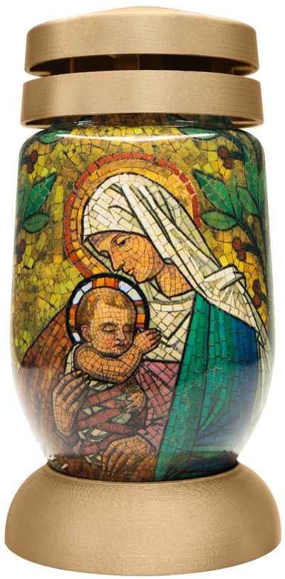 Grave lantern bolsius S03 3D Maria and Jesus