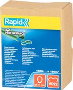 Kapcsok RAPID VR22, PVC zöld, RAPID FP222 és FP20 kötöző fogóhoz, 5-11 mm-es huzalhoz, 1600 db-os cs