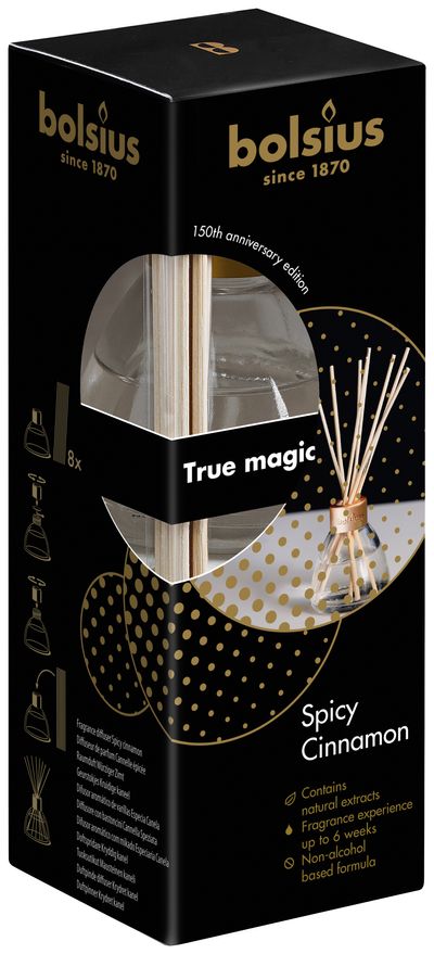 Diffuser bolsius True Magic, 45 ml, Spicy Cinnamon