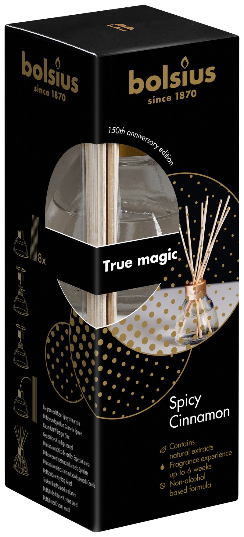 Difuzer bolsius True Magic, 45 ml, Spicy Cinnamon