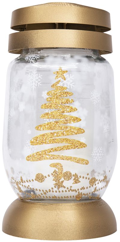 Grave lantern bolsius S06 3D Christmas tree