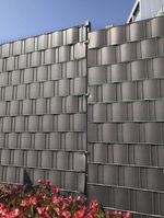 Tape Strend Pro EUROSTANDARD, 190 mm, L-26 m, shading, anthracite, covering, for fence panels, 1050