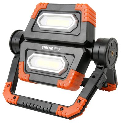 Svietidlo Strend Pro Worklight MWL750, COB LED 650 lm, 2400 mAh, skladací pracovný reflektor, USB nabíjanie