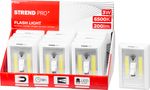 Lámpa Strend Pro Switchlight SL1063, 2xCOB 200 lm, 3xAAA, kapcsolóval, csomag 12 db