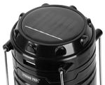 Lampa Strend Pro Camping CL102, LED, 80 lm, 1200 mAh, efekt plameňa, kempingové svietidlo, solárne nabíjanie, USB výstup