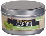 Gyertya Bolsius Jar Citronella, rovarriasztó, bazsalikom, fém dobozban